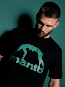 MANTO t-shirt VIBE 25 schwarz-grun