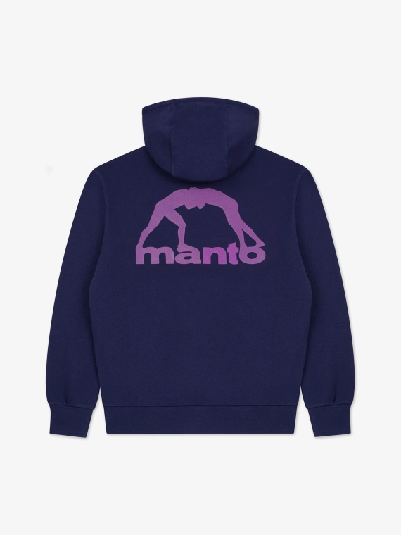 MANTO hoodie PEACEFUL VIOLENCE navy blue