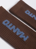MANTO Socken LOGOTYPE braun