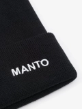 MANTO cuff beanie BASE black