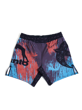 MANTO fight shorts LIVINGS multi colour