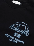 MANTO crewneck SOCIETY  schwarz