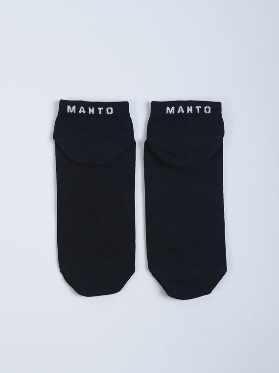 MANTO Socken LOGO schwarz