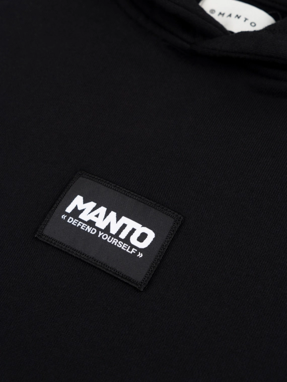 MANTO hoodie LABEL 25 OVERSIZE black