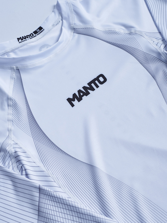 MANTO long sleeve rashguard FLOW white
