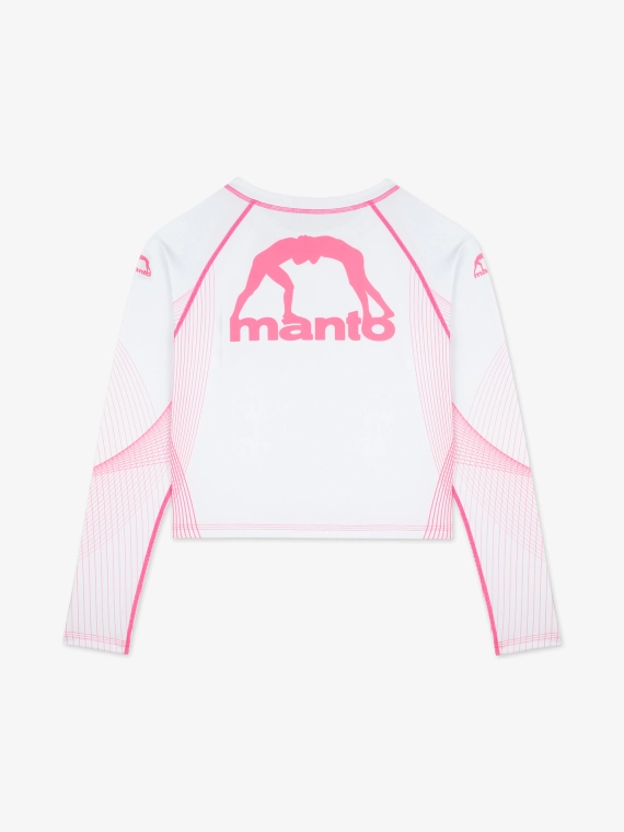 MANTO rashguard PEACEFUL VIOLENCE white