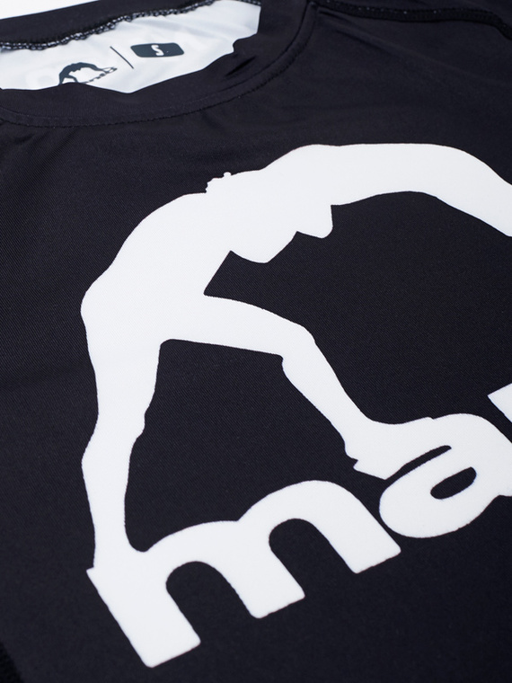 MANTO rashguard LOGO schwarz/weiss