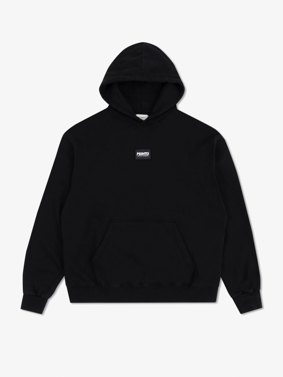 MANTO hoodie LABEL 25 OVERSIZE black