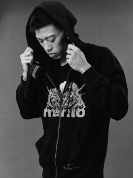 MANTO hoodie TREASURE ZONE schwarz