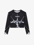 MANTO rashguard CHROME black
