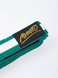 MANTO kids belt BJJ TAG green with white stripe