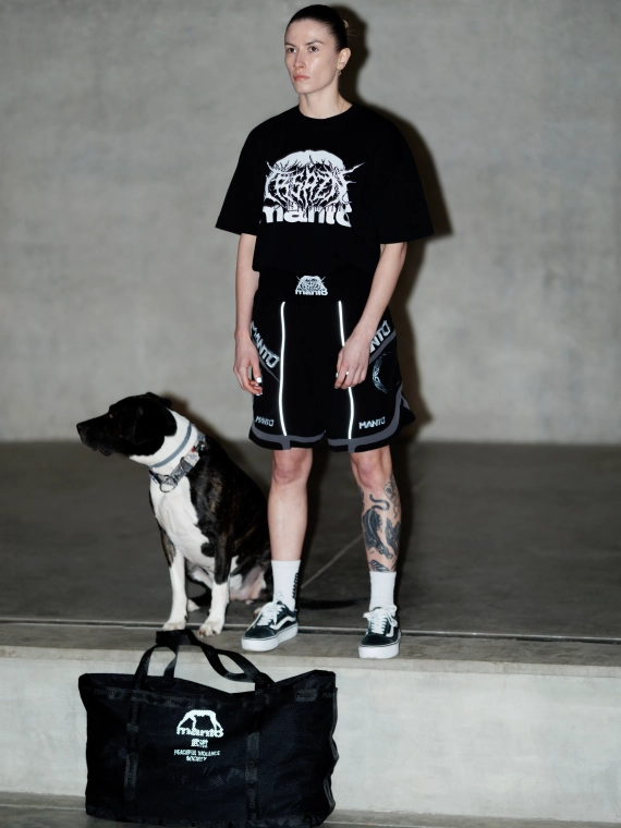 MANTO t-shirt TREASURE ZONE OVERSIZE black