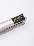 MANTO kids belt BJJ TAG gray with white stripe