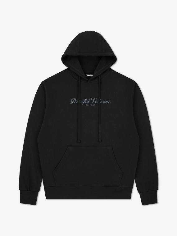 MANTO hoodie PEACEFUL VIOLENCE black