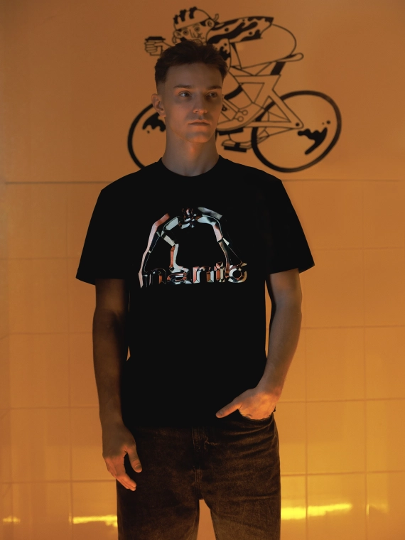MANTO t-shirt METAL schwarz