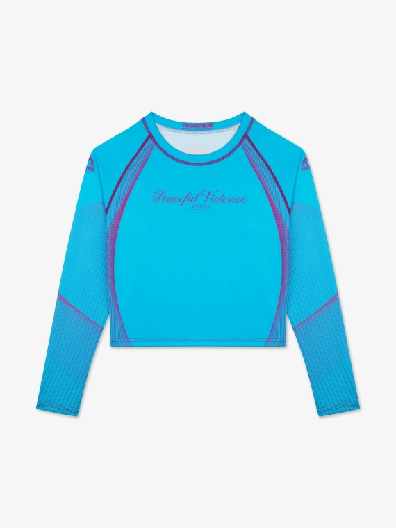MANTO rashguard PEACEFUL VIOLENCE blue