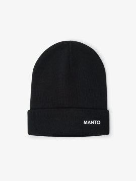 MANTO cuff beanie BASE black