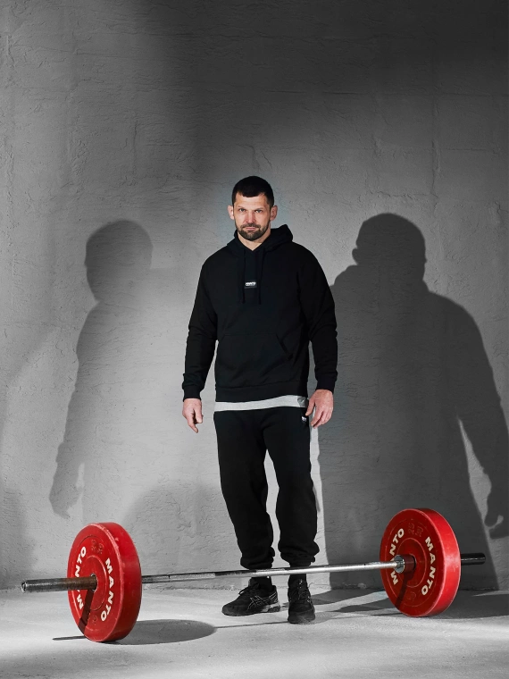 MANTO sweatpants LABEL 25 black