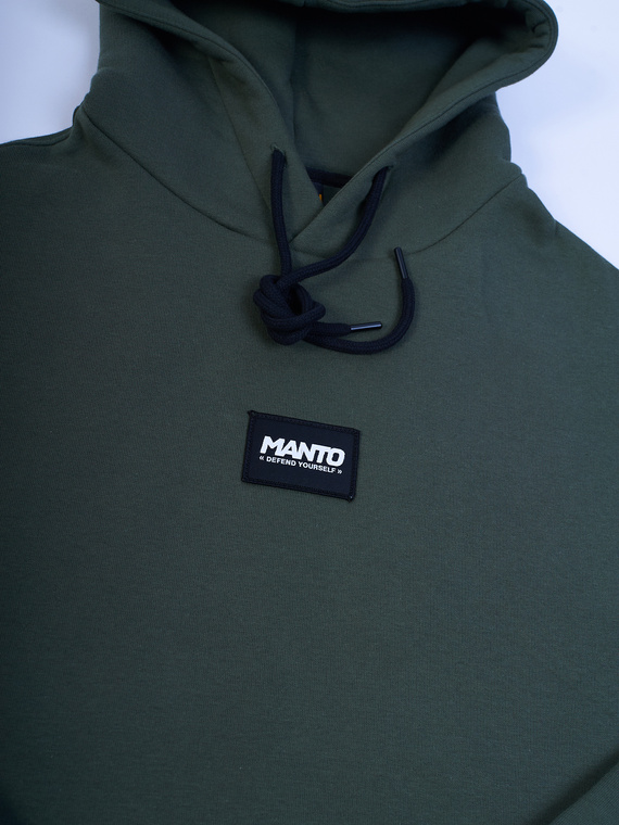 MANTO hoodie LABEL OVERSIZE khaki