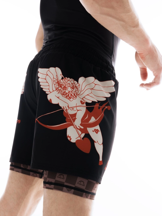 MANTO fight shorts TUFF LUV black