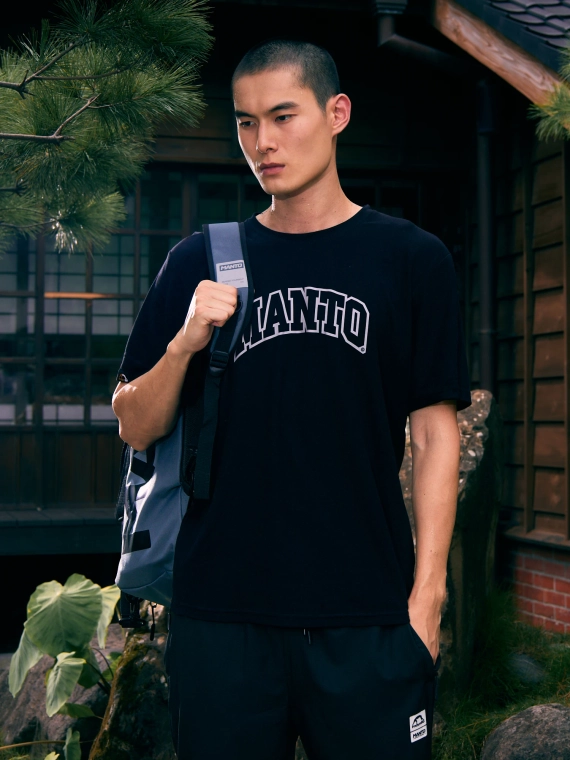 MANTO sports bag / backpack LOGOTYPE gray