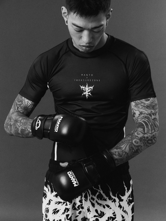 MANTO rashguard TREASURE ZONE schwarz