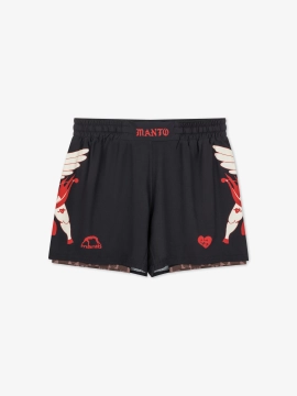 MANTO fight shorts TUFF LUV schwarz