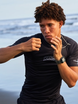 MANTO rashguard VARSITY schwarz