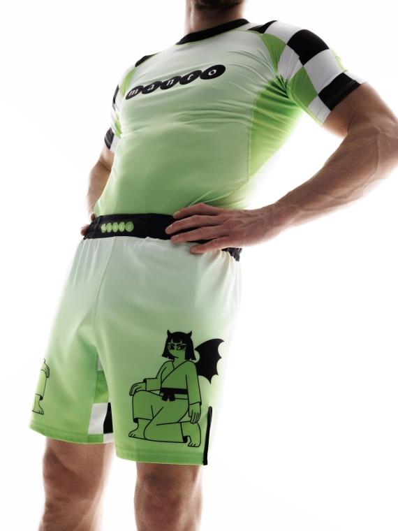 MANTO fight shorts TWO SIDES green