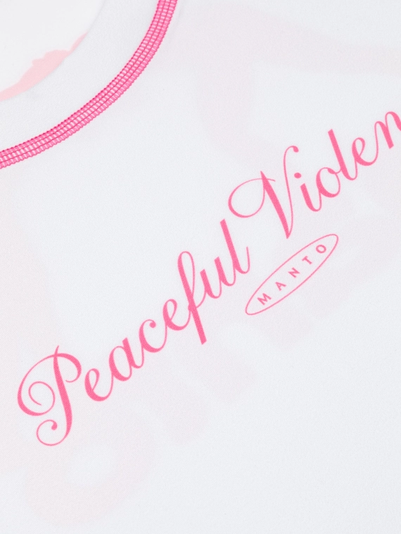 MANTO rashguard PEACEFUL VIOLENCE white