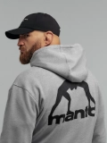 MANTO hoodie PEACEFUL VIOLENCE heather gray