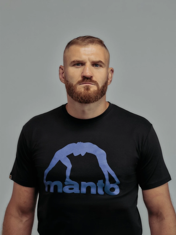 MANTO t-shirt VIBE 25 black onyx-navy blue