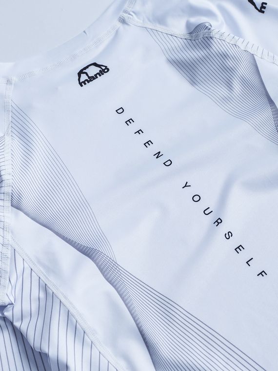 MANTO long sleeve rashguard FLOW white