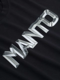 MANTO t-shirt METAL LOGOTYPE schwarz