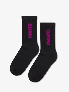 MANTO Socken LOGOTYPE 25 schwarz