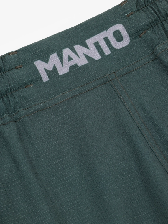 MANTO fight shorts LOGO DUAL green