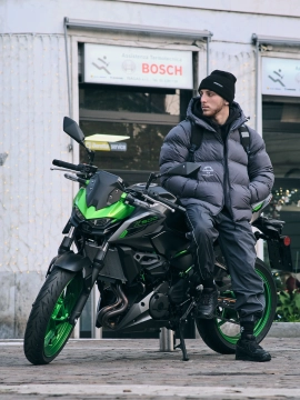 MANTO jacket SOCIETY marine graphit