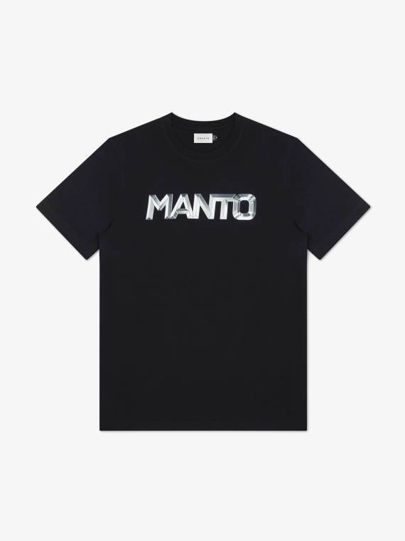 MANTO t-shirt METAL LOGOTYPE black