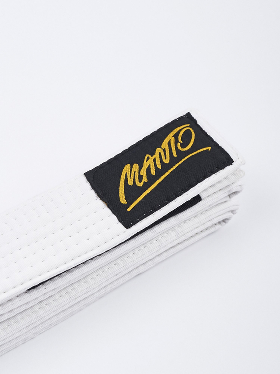 MANTO kids belt BJJ TAG white