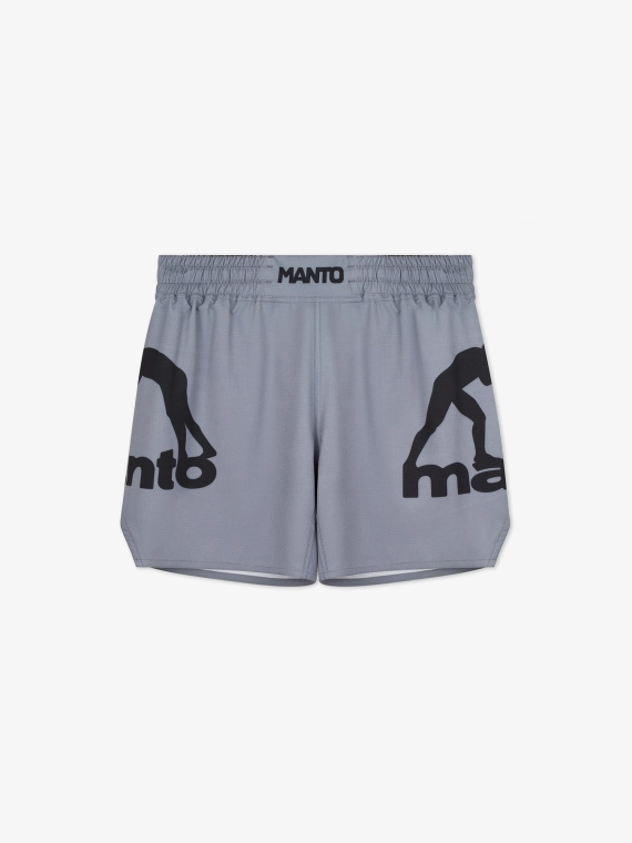 MANTO fight shorts LOGO DUAL gray