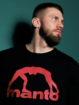 MANTO t-shirt VIBE 25 schwarz-rot