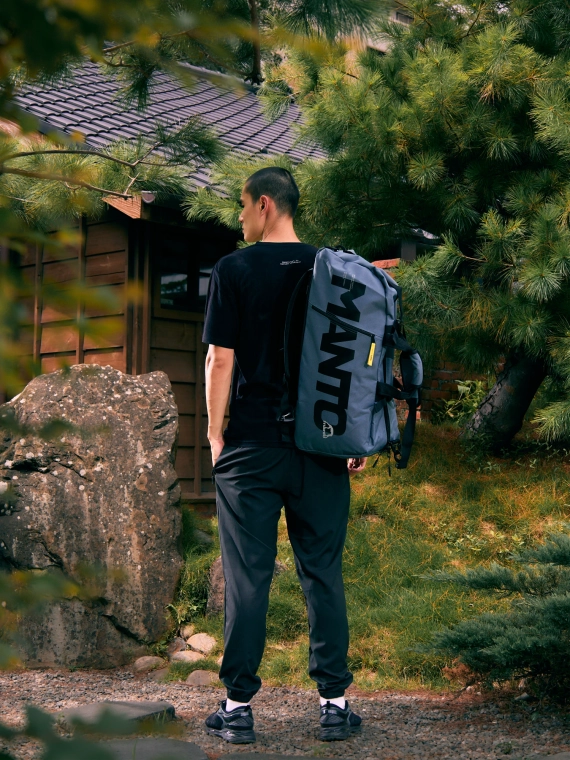 MANTO sports bag / backpack LOGOTYPE gray