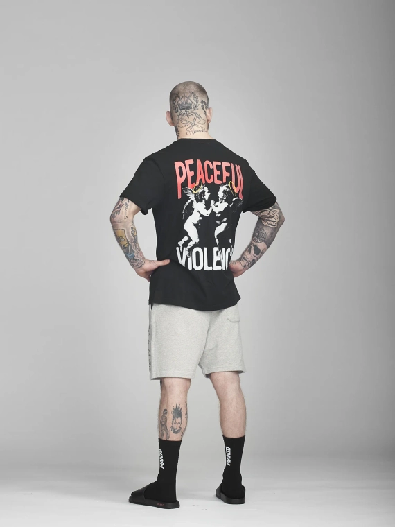 MANTO t-shirt ANGELS schwarz