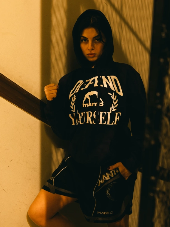 MANTO hoodie DEFEND black