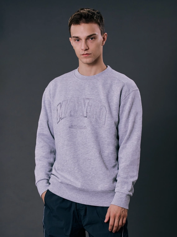 MANTO crewneck VARSITY  grau