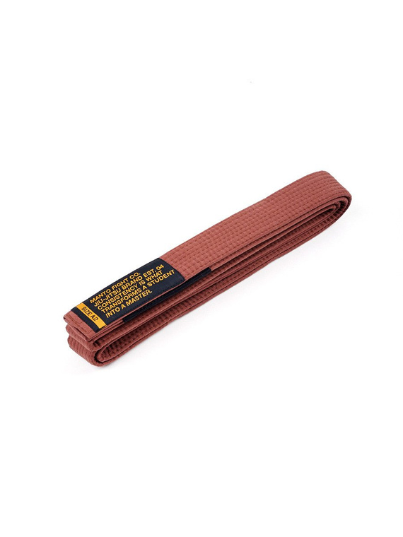 MANTO belt BJJ MOTTO brown