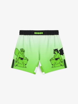 MANTO fight shorts TWO SIDES green