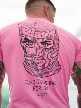 MANTO x KTOF t-shirt BALACLAVA pink