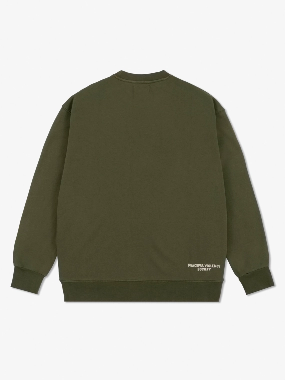 MANTO crewneck SOCIETY khaki