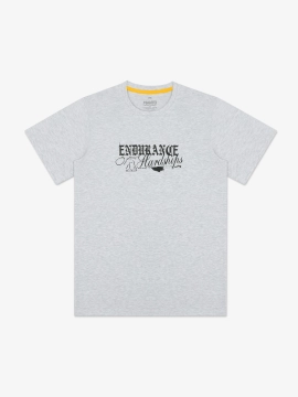 MANTO t-shirt RESOLVE heather gray